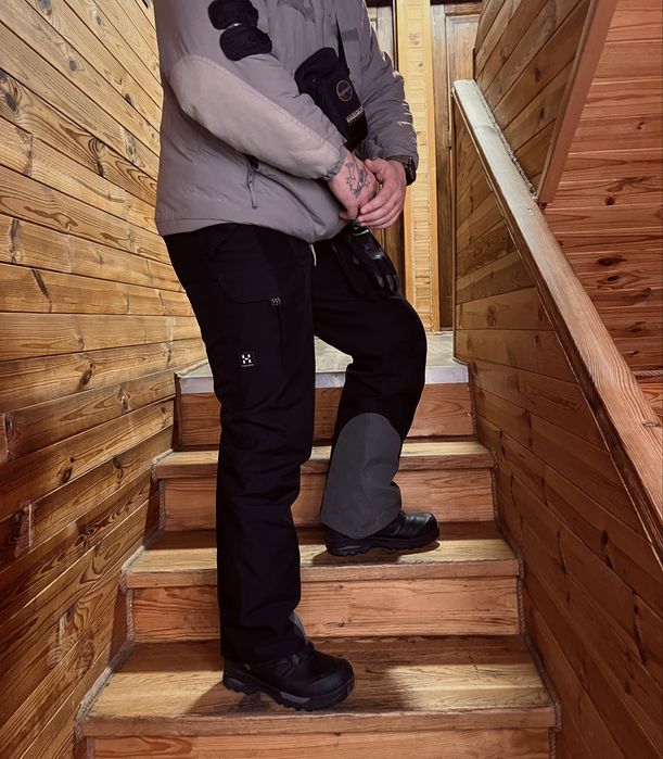 Haglöfs GORE-WINDSTOPPER лижні штани-напівкомбінезон, L