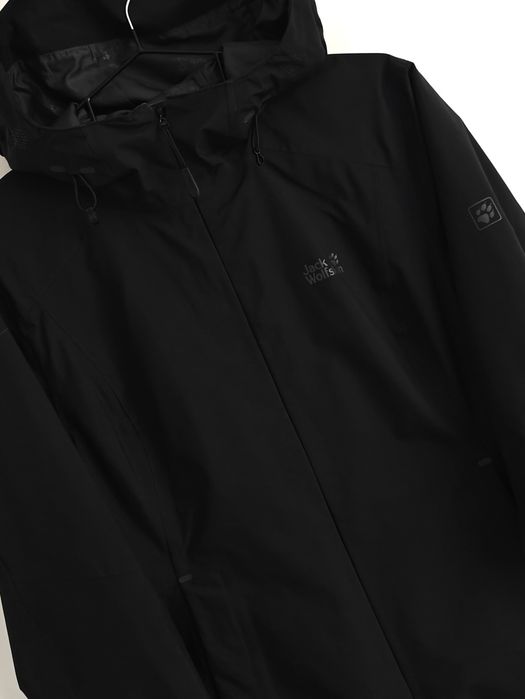 Jack Wolfskin kurtka czarna damska treningowa wiatroszczelna wodoodporna oddychająca M