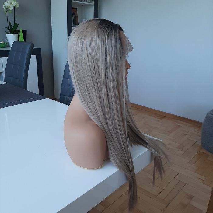 Peruka lace front blond DUSTY 55 cm