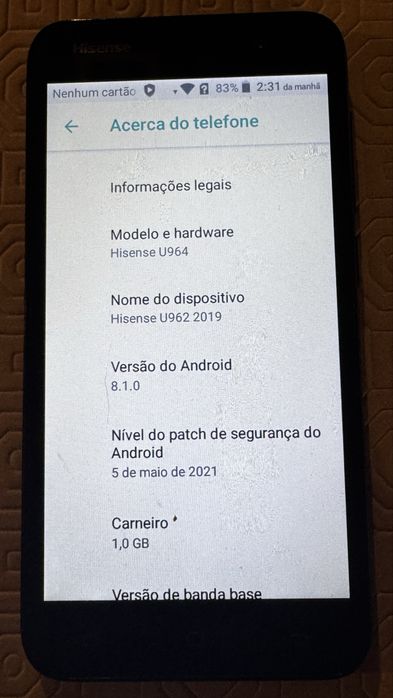 Hi Sense Smarth Phone U 692