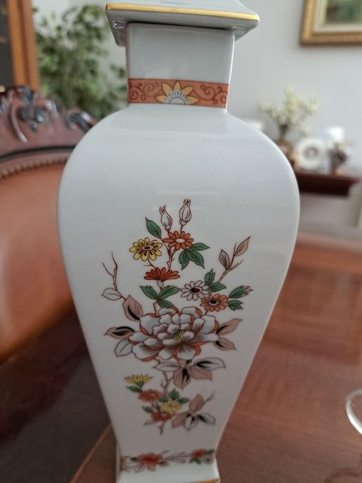 Talha e prato vista alegre motivo magnólia