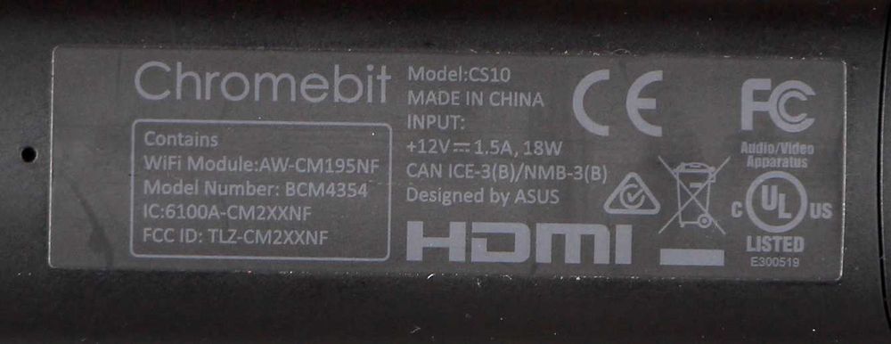 Mikro komputer ASUS Chromebit CS10 Stick-Desktop PC