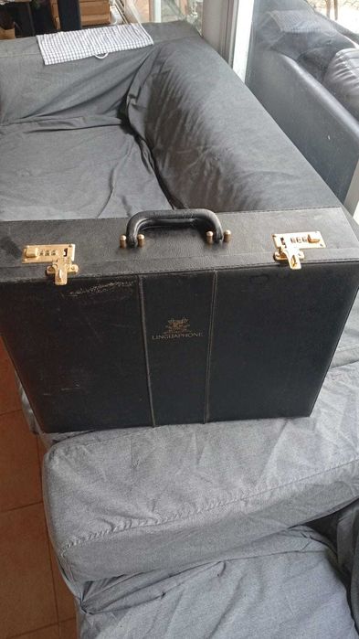 Lote 2 Malas Vintage: Flight Case c/ Rodas + Maleta Linguaphone
