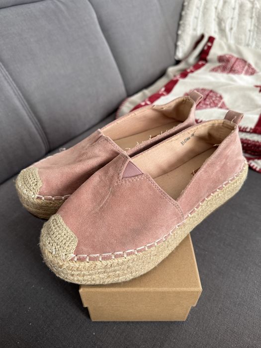 Espadryle 39 wysoka podeszwa