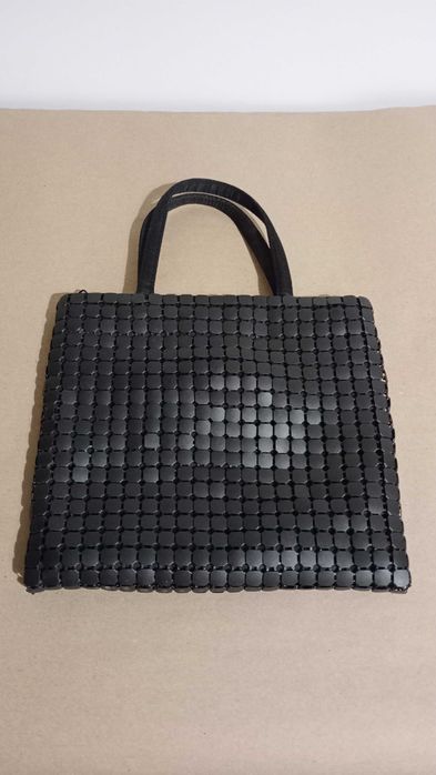 Vintage torebka z czarnymi metalowymi blaszkami