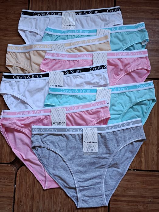 Lotes de 8 Cuecas de Senhora * Tamanho - L/XL * Algodão ou Licra *