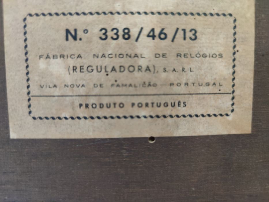 Relógio Reguladora - Avé Maria/Westminster 338/46/13