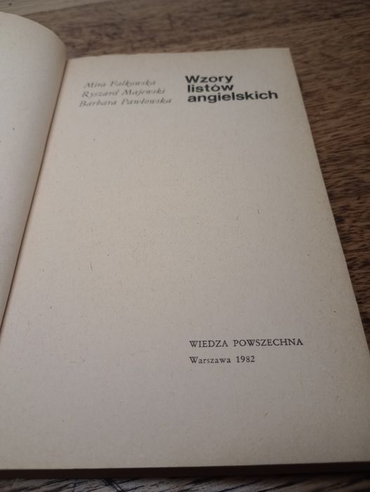 Wzory listów angielskich. Praca zbiorowa.