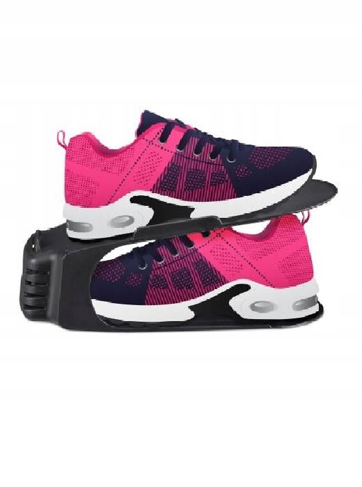 Organizer Na Buty Do Szafy Szafki Półki Garderoby Czarny Uchwyt 20 Szt