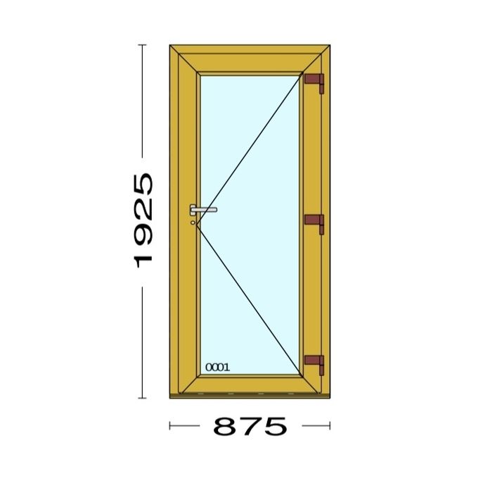 Portas de entrada PVC da REHAU - Cor Madeira