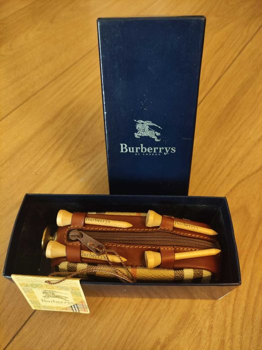 Burberry's of London - Raro saco de 3 bolas de golfe, novo