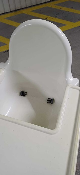 Cadeira Alta com Tabuleiro para comer - Branca