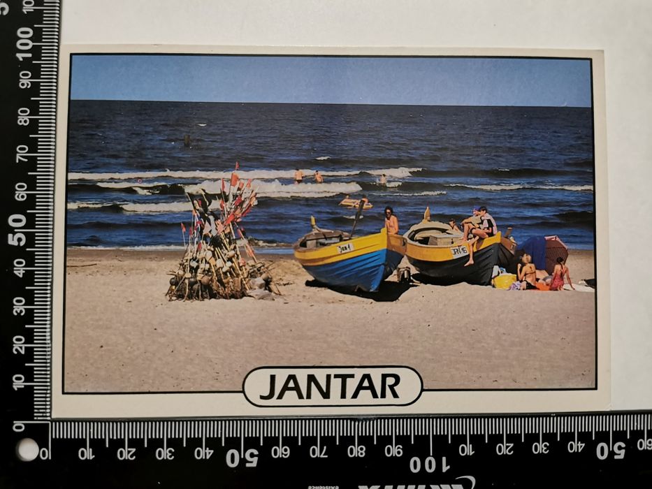 Jantar. Łodzie Rybackie na Plaży