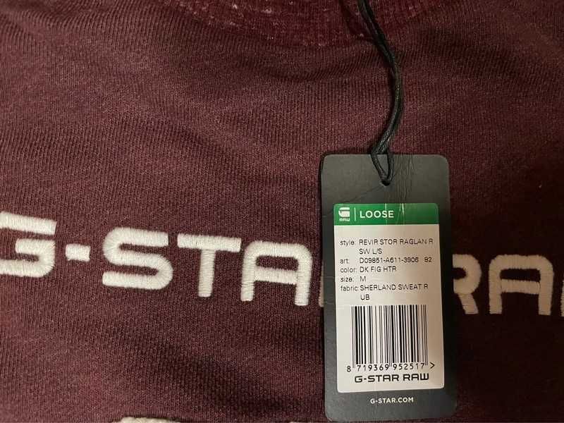 Bluza G-Star Revir Stor Raglan R Sweatshirt rozm. M. NOWA