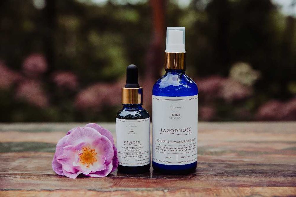 Olejek do twarzy CZUŁOŚĆ PREMIUM + hydrolat GRATIS / cera wrażliwa