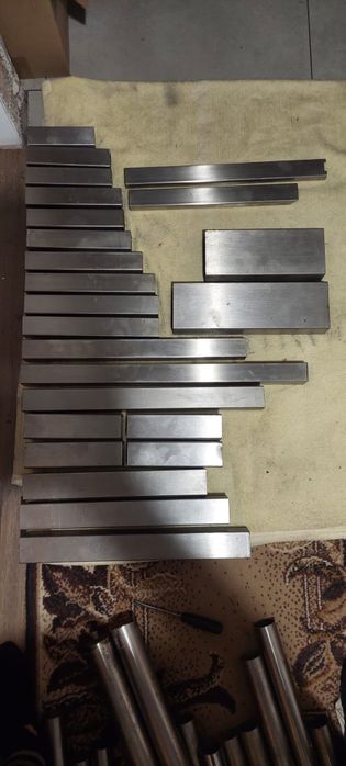 Nierdzewny nierdz profil rury kawałki