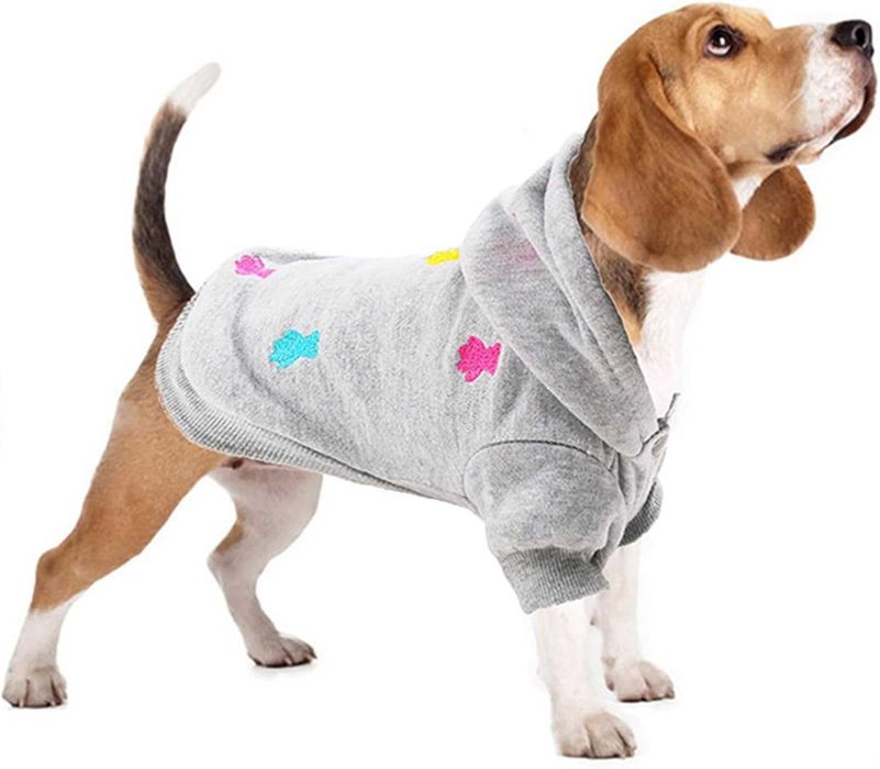 LeerKing Sweter Fleece z Kapturem dla Psów i Kotów, XL
