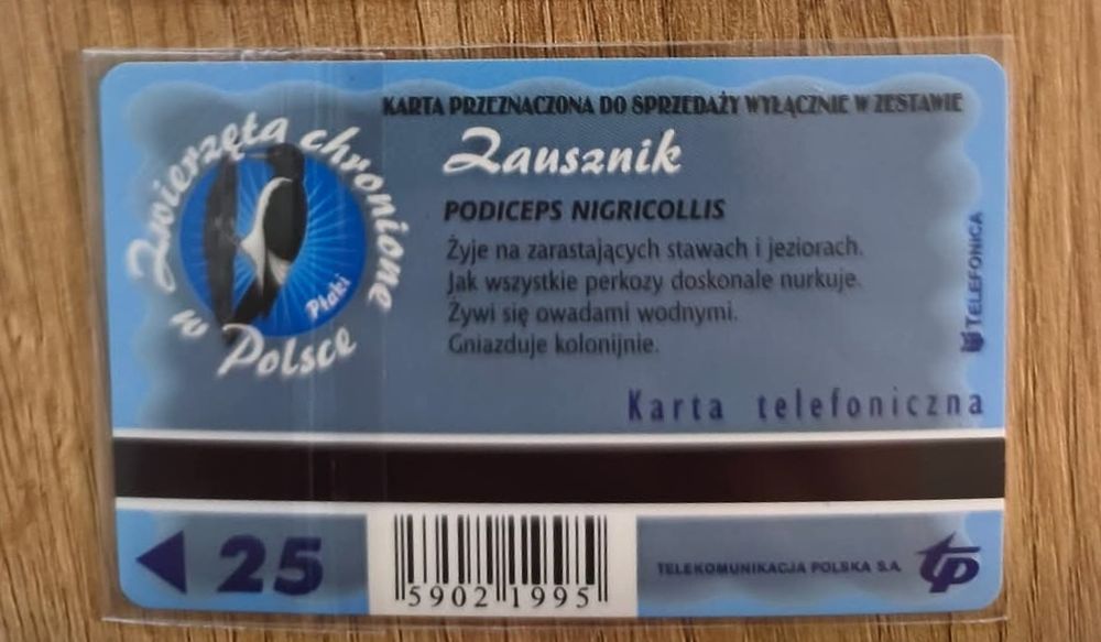 Nowa karta telefoniczna nr 1344a z nadrukiem