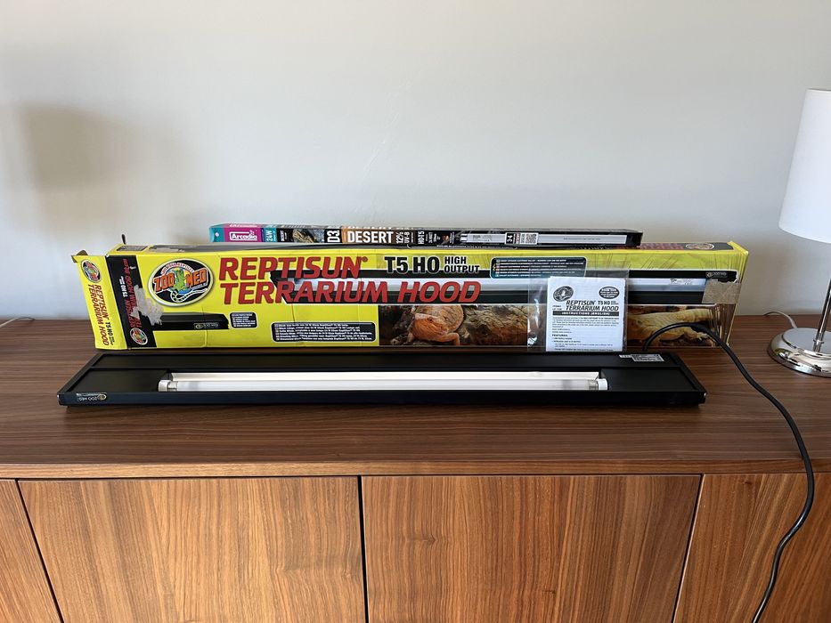 Calha luz terrário Zoomed Reptisun T5 80cm