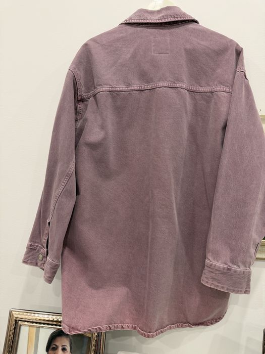 Blusão de ganga rosa da zara