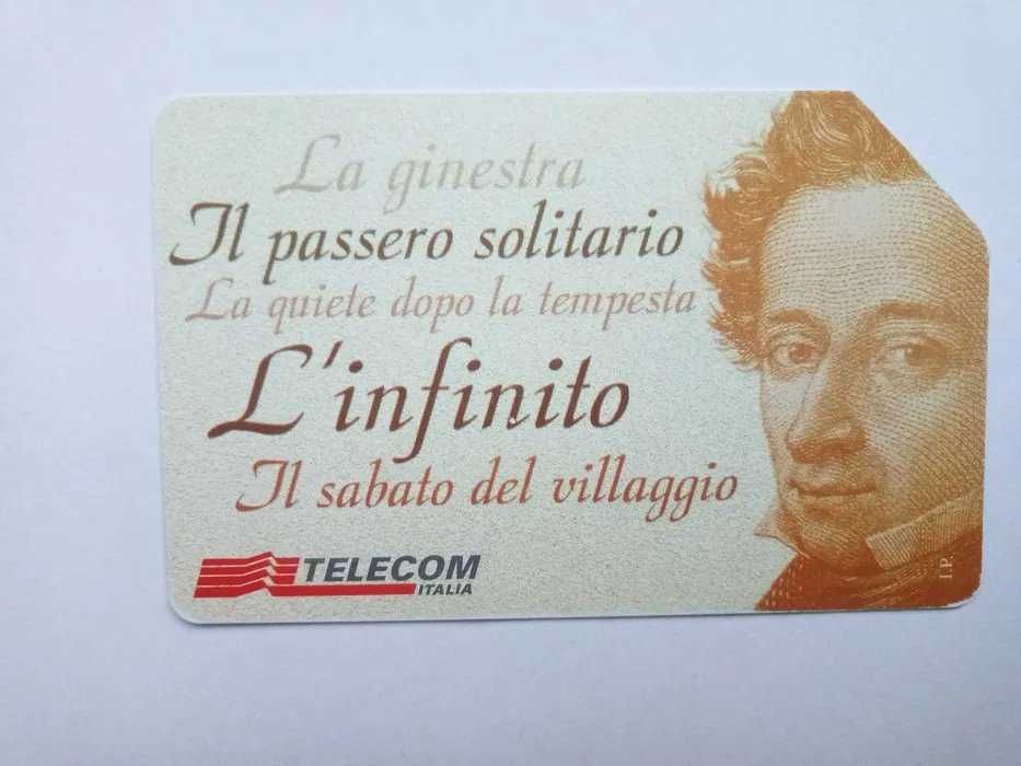 Giacomo Leopardi - dwusetna rocznica urodzin [włoska karta telefoniczna]