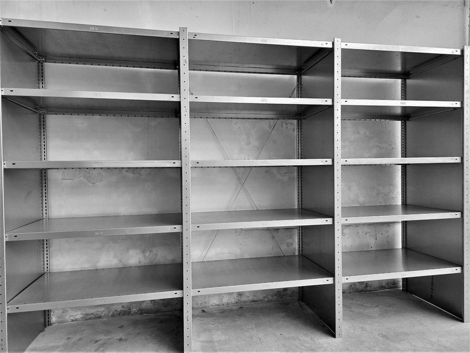 Regał Metalowy 62x200x400cm Półka Magazynowy Ocynk Garaż Piwnica Warsztat