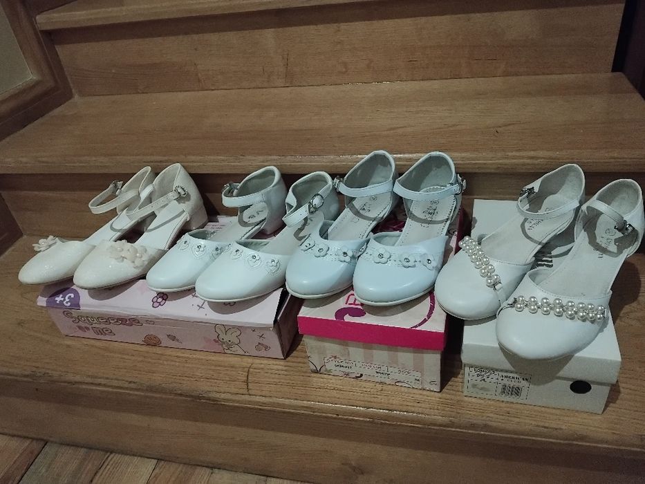 Buty białe komunijne nr.36