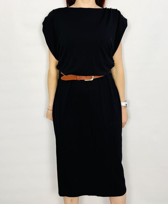 Czarna midi sukienka  XL 42 H&M