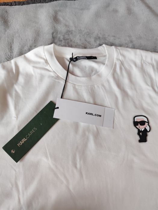 Koszulka męska T-shirt Karl Lagerfeld biała nowa
