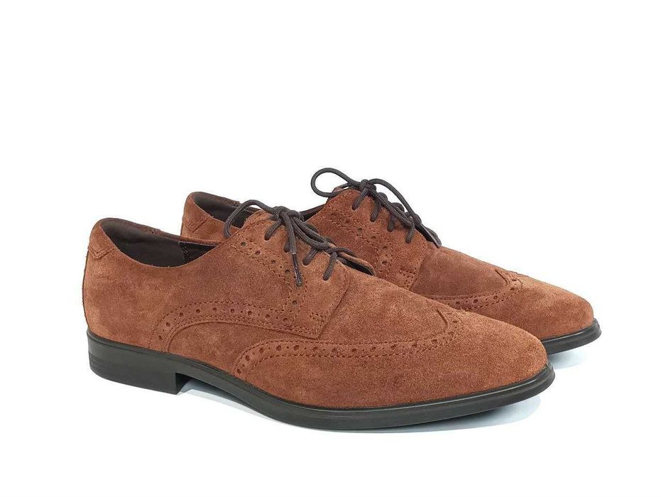 Кожаные мужские туфли броги Ecco Melbourne Оригинал