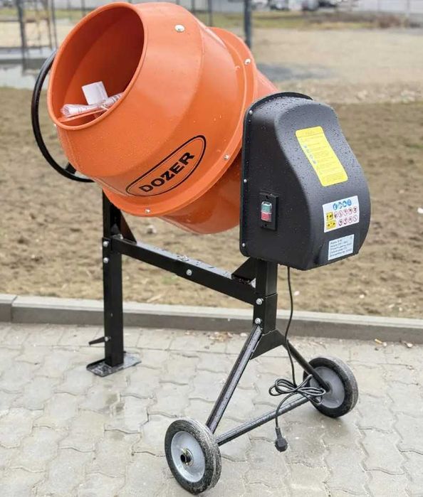 Бетонозмішувач Бетономішалка 140 л. Dozer БП-140 650W 100% МІДЬ