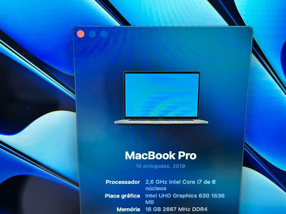 Macbook pro 2019 16 pol como novo