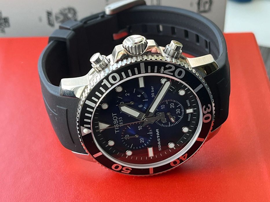 Часы хронограф TISSOT T120.417.11.051.01 дайвинг SEASTAR 1000