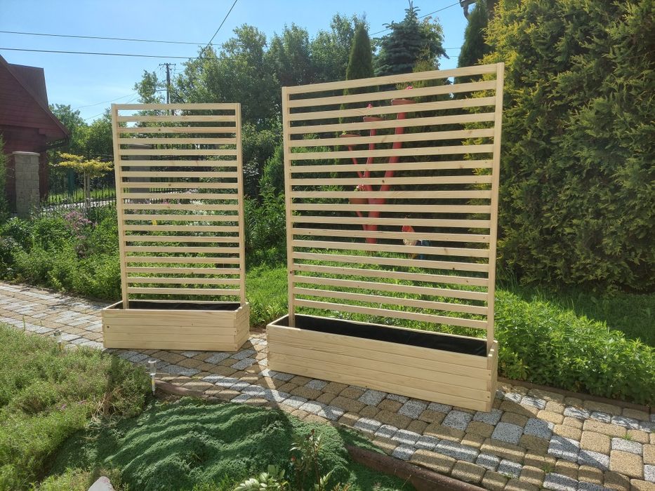 Donice ogrodowe drewniane pergole