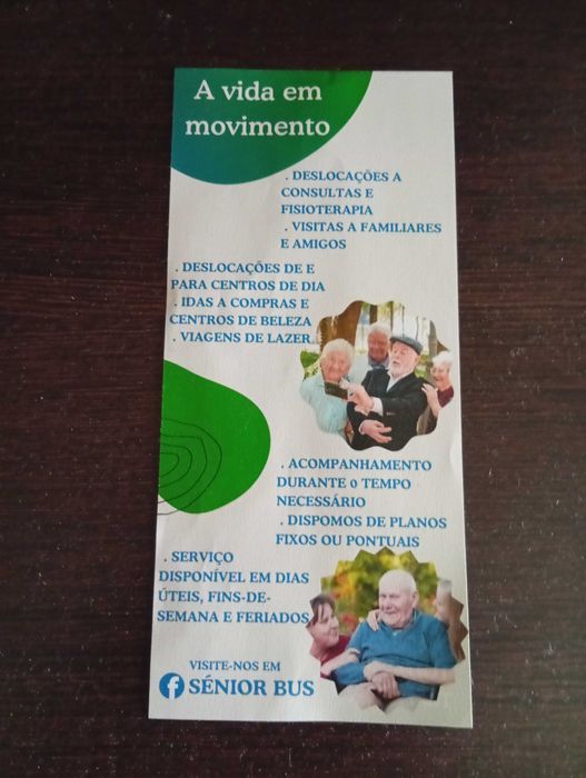 Transporte para idosos - fins de semana