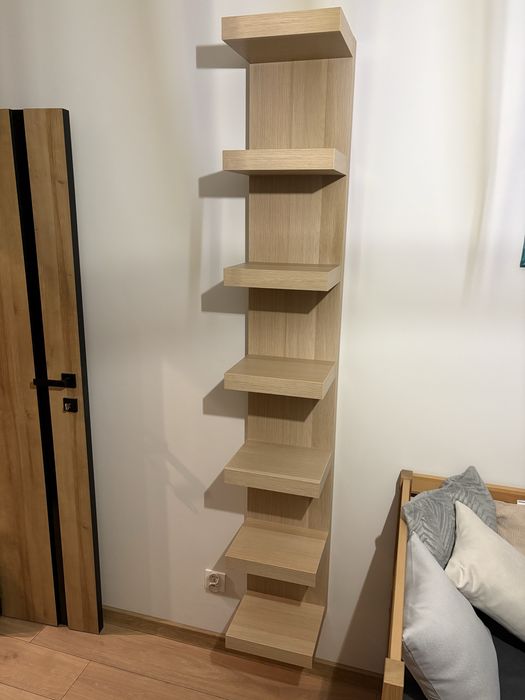 Półka ścienna LACK - IKEA - 30x190 imitacja dębu bejcowanego na biało