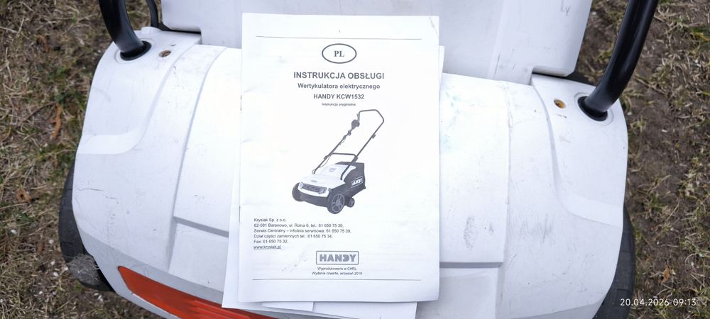 Wertykulator - areator elektryczny