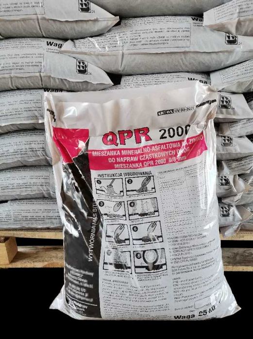 Gotowy asfalt na zimno 25kg Masa asfaltowa