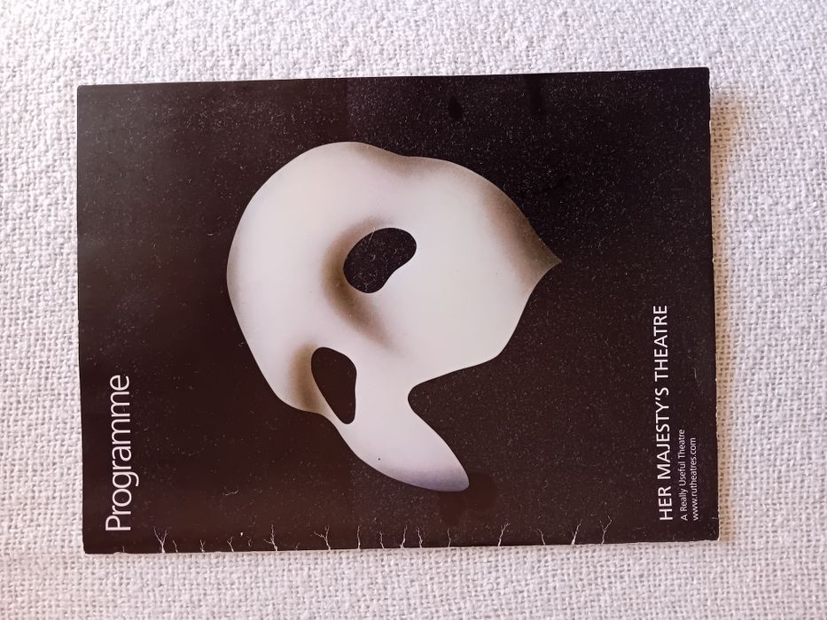 Programa oficial do espectáculo "Fantasma da Opera"
