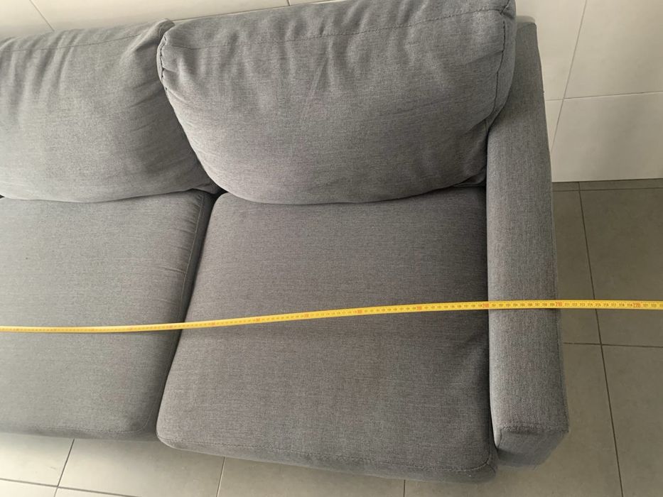 Sofá de 3 lugares – Cinza
