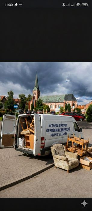 WYWÓZ GRATÓW. Opróżnianie mieszkań,piwnic,altanek-Ełk i okolice.