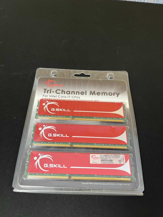 Memória RAM G.Skill 3x2 GB DDR3 1600 (tri-channel memory)