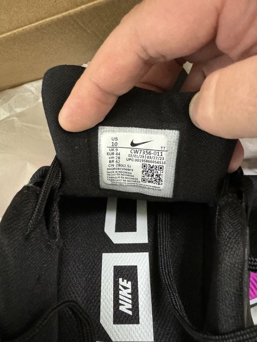 Оригінал Кросівки NIKE AIR ZOOM PEGASUS 38 BLACK. (28см)