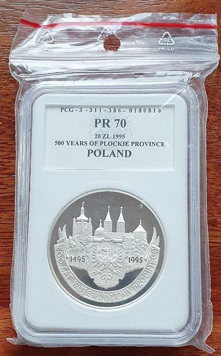 20zł | 1995 | Województwo Płockie | PR70 | Ag