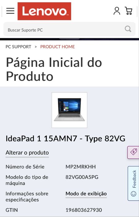 Computador lenovo