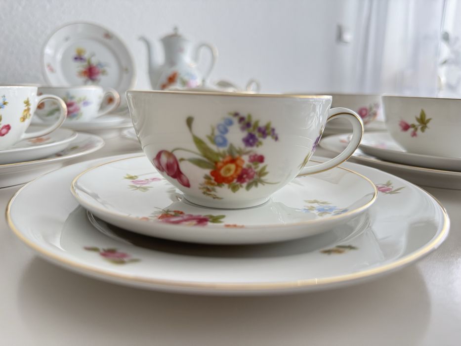 Serwis do herbaty Rosenthal Balmoral bukiet kwiatów