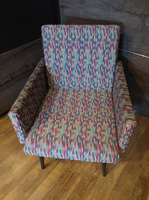 Fotel PRL po renowacji