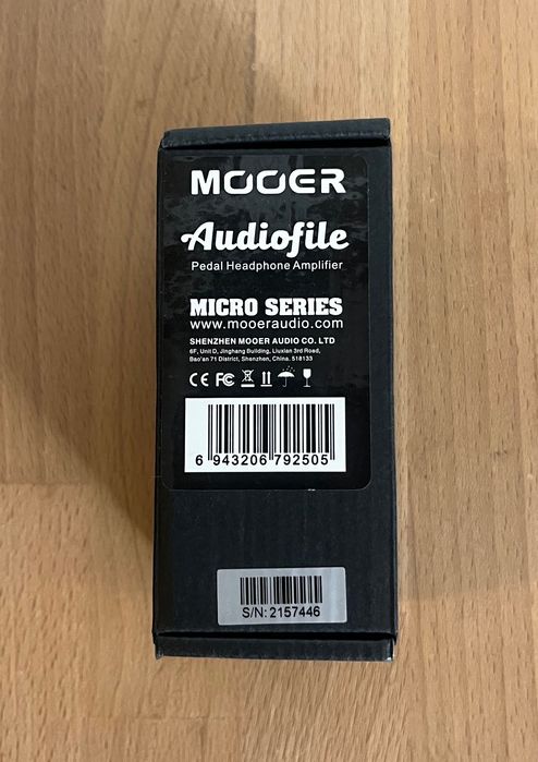 Pedal Mooer AudioFile Amplificador de Headphone para Pedalboards (Novo)