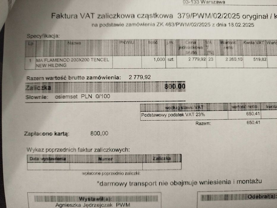 Łóżko sypialniane 200x200