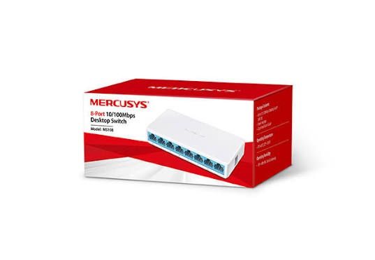Switch de 8 portas Mercusys Novo